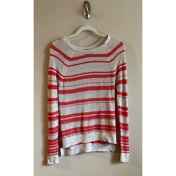 Sanctuary Orange Tan Open Knit Sweater Sz M - Picture 10 of 10